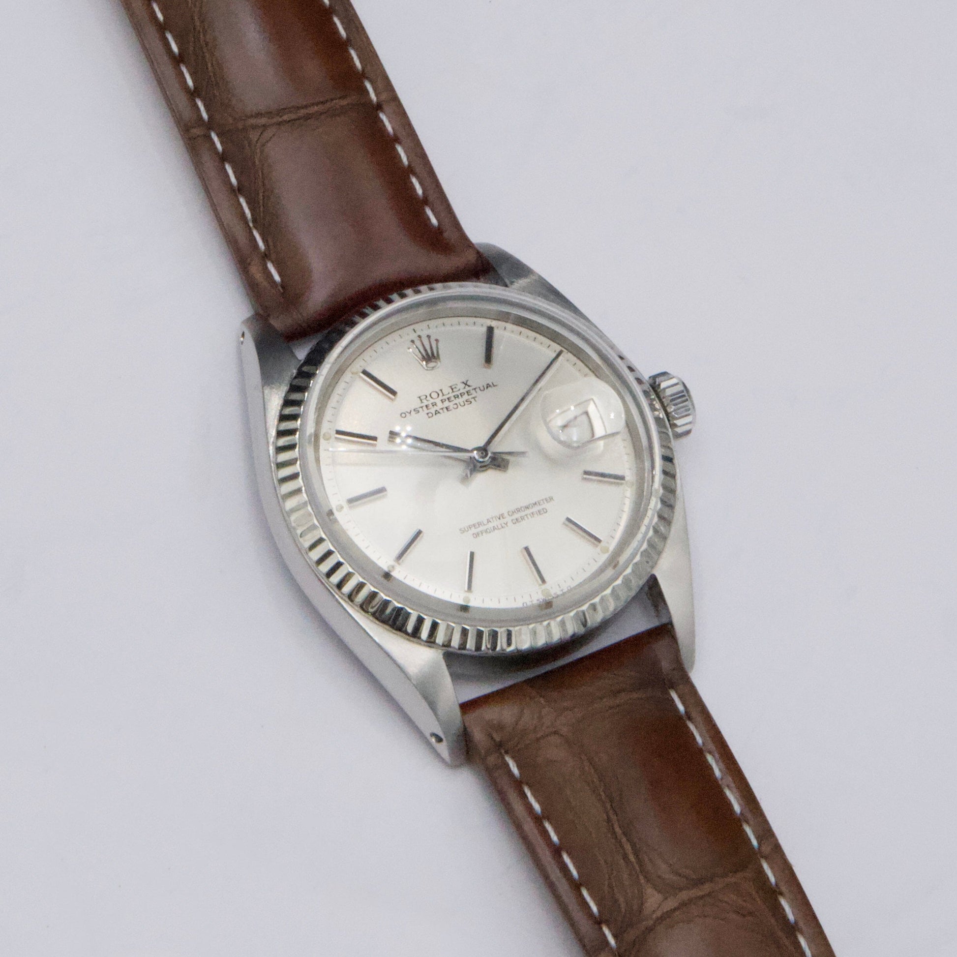 Rolex Datejust 1601 Silver Dial Stainless Steel Mens Watch - Watches