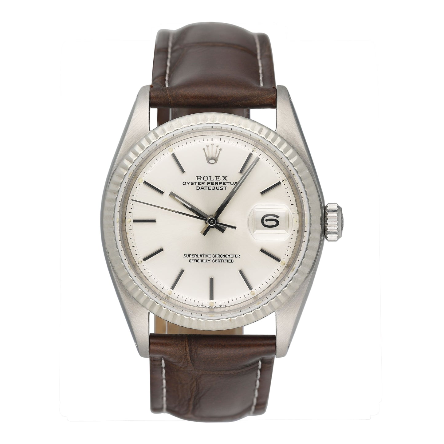 Rolex Datejust 1601 Silver Dial Stainless Steel Mens Watch - Watches