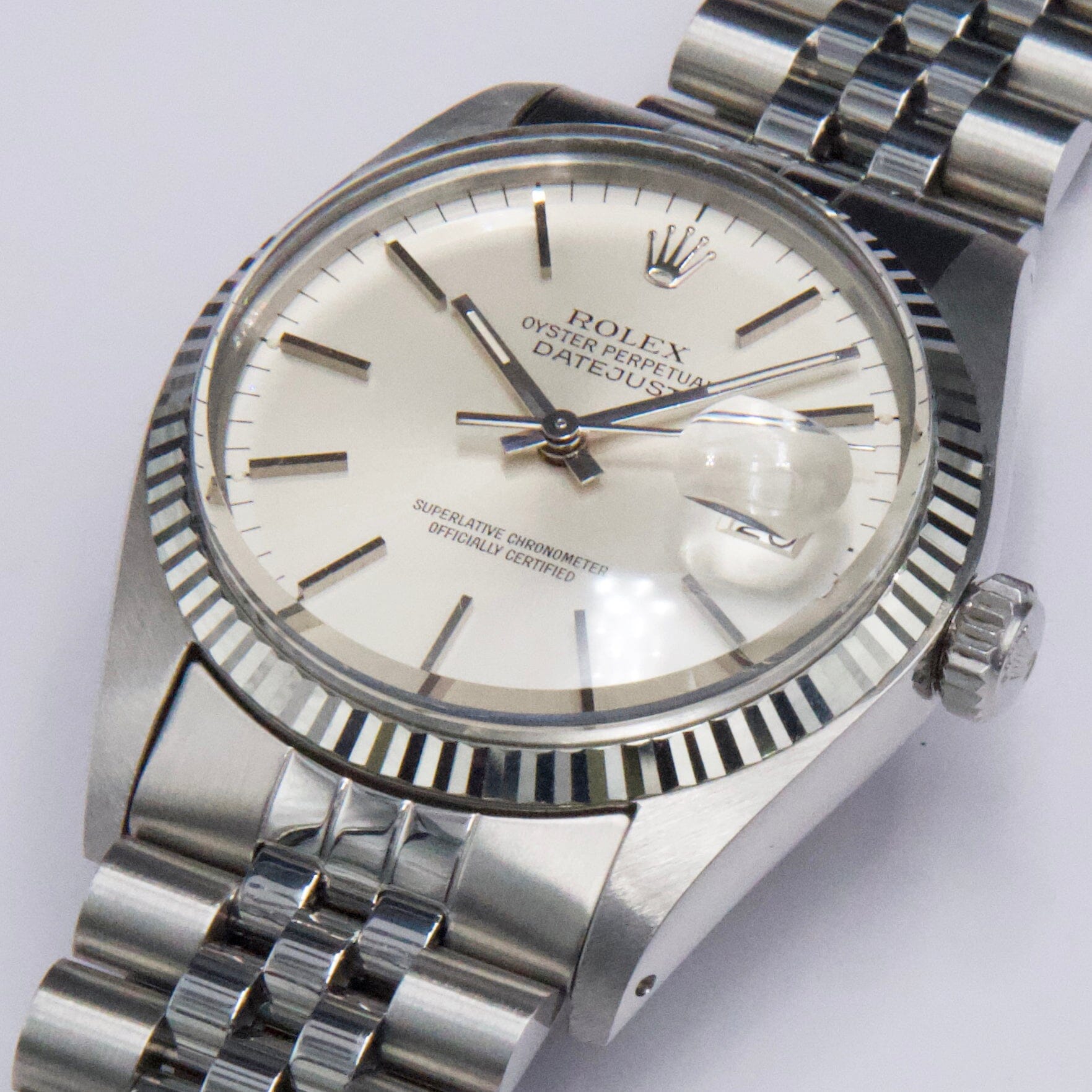 Rolex Datejust 16014 Silver Dial Stainless Steel Mens Watch – Phigora