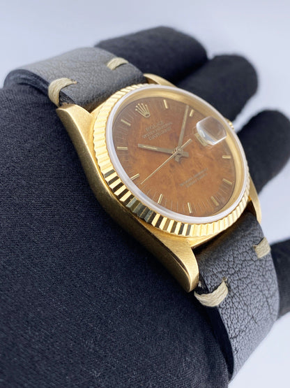 Rolex Datejust 16018 Wood Dial Mens Watch - Watches