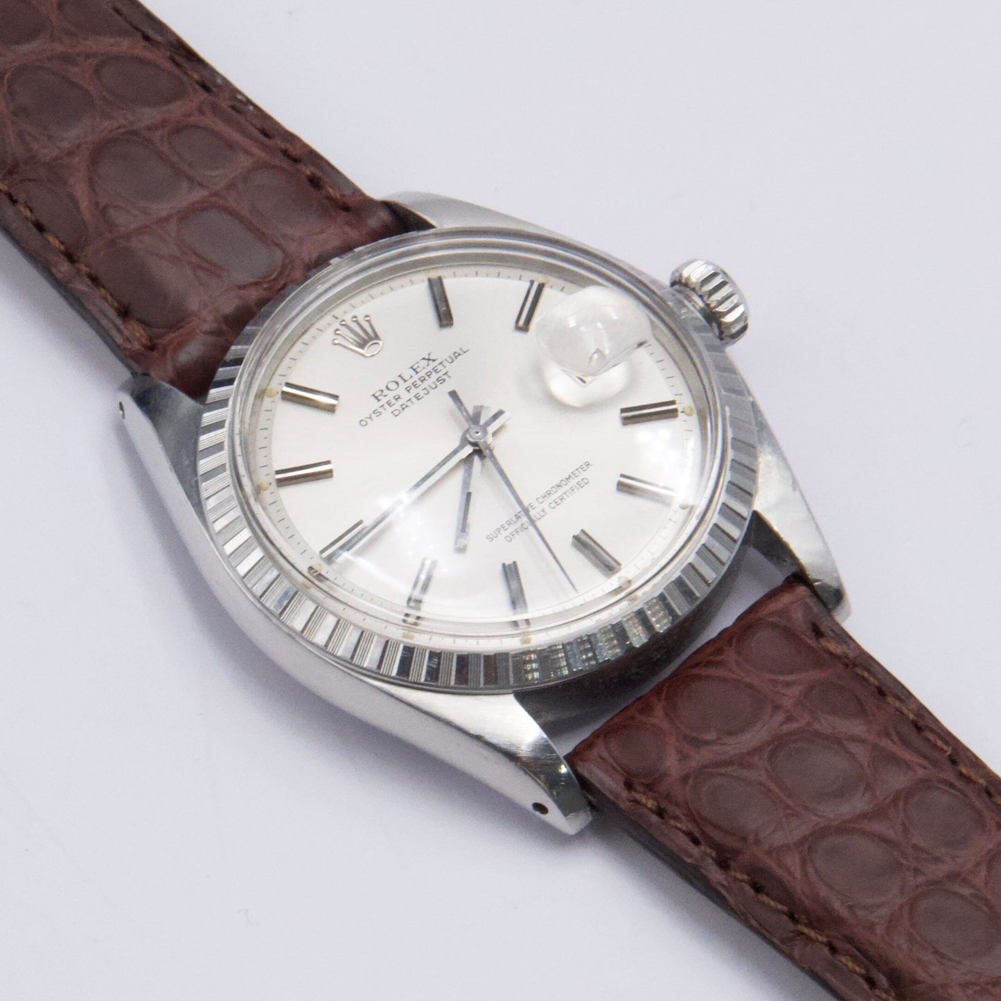 Rolex Datejust 1603 Silver Dial Mens Watch - Watches