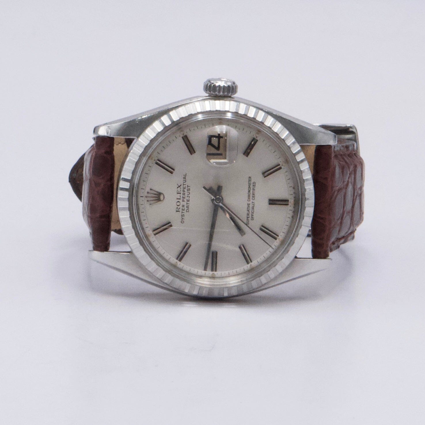 Rolex Datejust 1603 Silver Dial Mens Watch - Watches