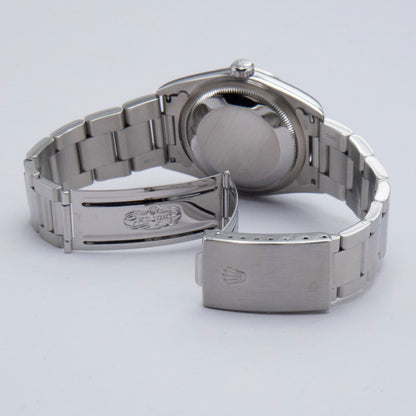 Rolex Datejust 16200 Roman Silver Dial Mens Watch Box Papers - Watches