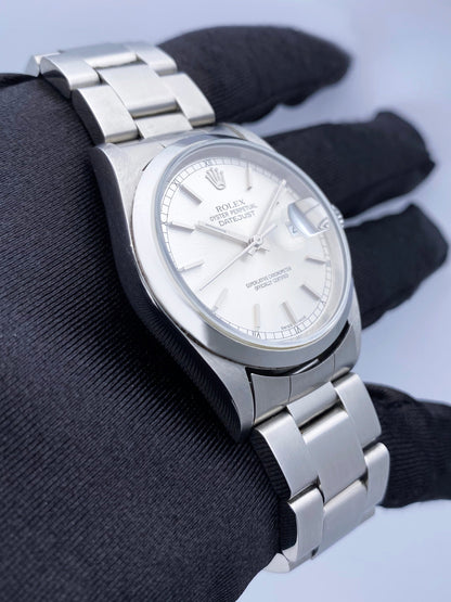 Rolex Datejust 16200 Silver Dial Mens Watch Box Papers - Watches
