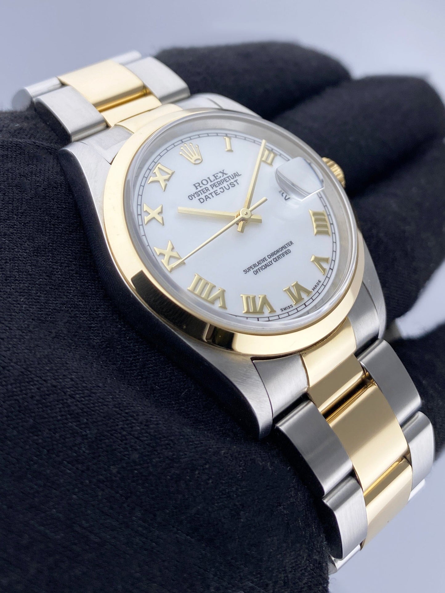 Rolex Datejust 16203 White Dial Mens Watch - Watches