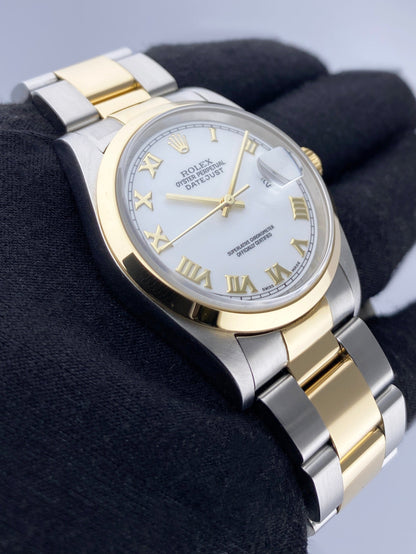 Rolex Datejust 16203 White Dial Mens Watch - Watches
