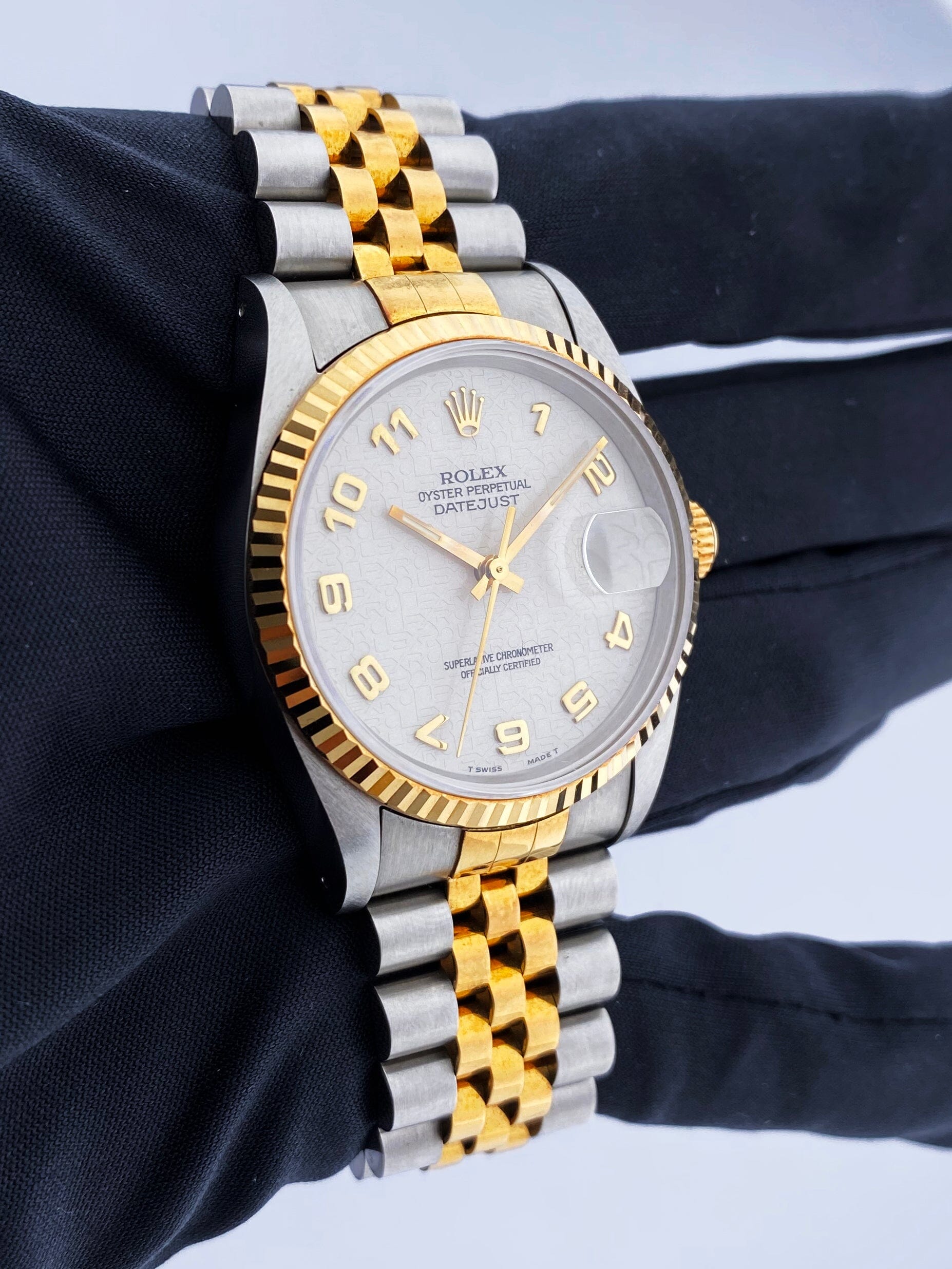 Rolex Datejust 16233 Anniversary Dial Mens Watch Box Papers – Phigora