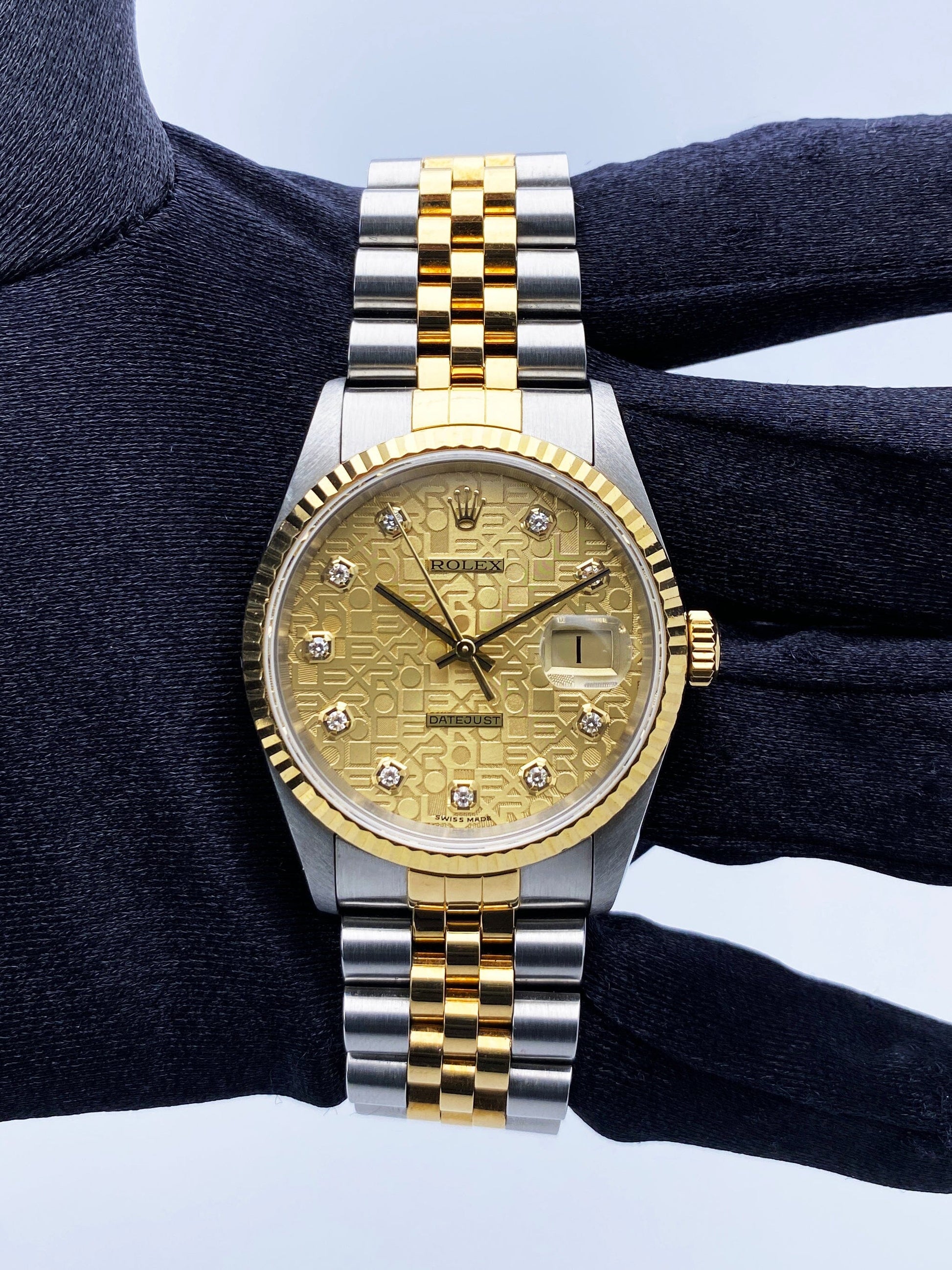Rolex Datejust 16233 Anniversary Diamond Dial Mens Watch - Watches