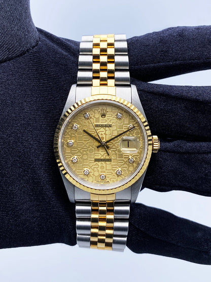Rolex Datejust 16233 Anniversary Diamond Dial Mens Watch - Watches