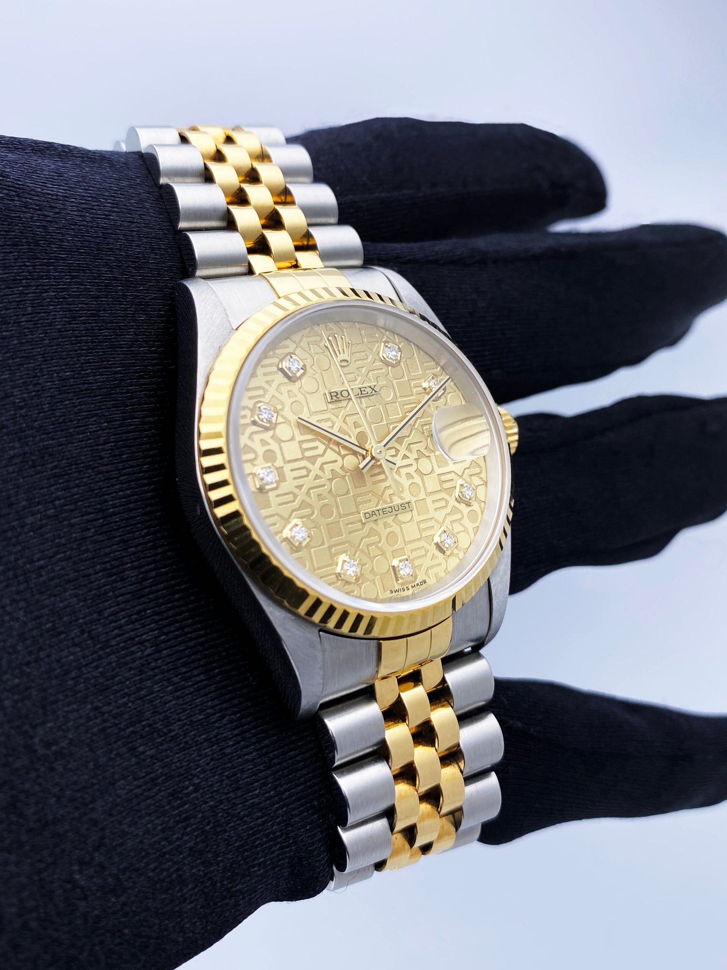 Rolex Datejust 16233 Anniversary Diamond Dial Mens Watch - Watches