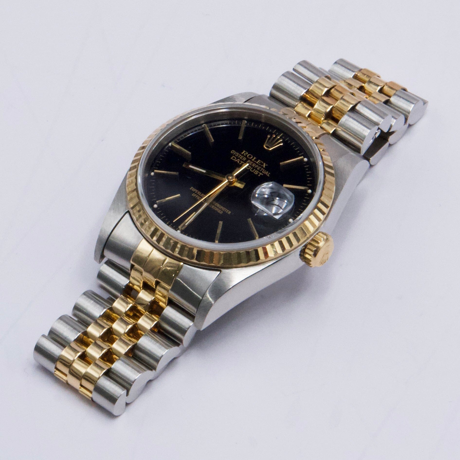 Rolex Datejust 16233 Black Dial Mens Watch - Watches