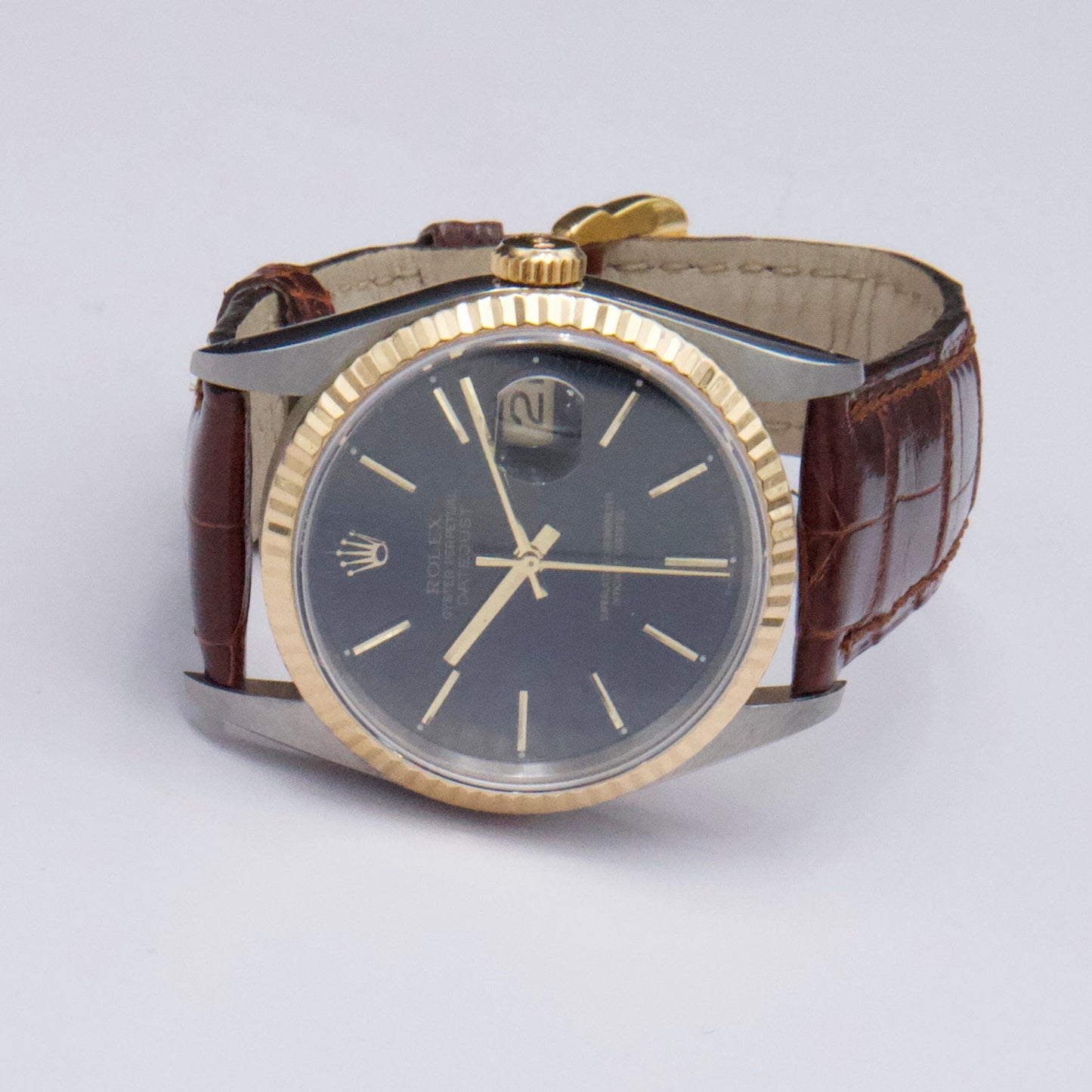 Rolex Datejust 16233 Black Dial Mens Watch - Watches