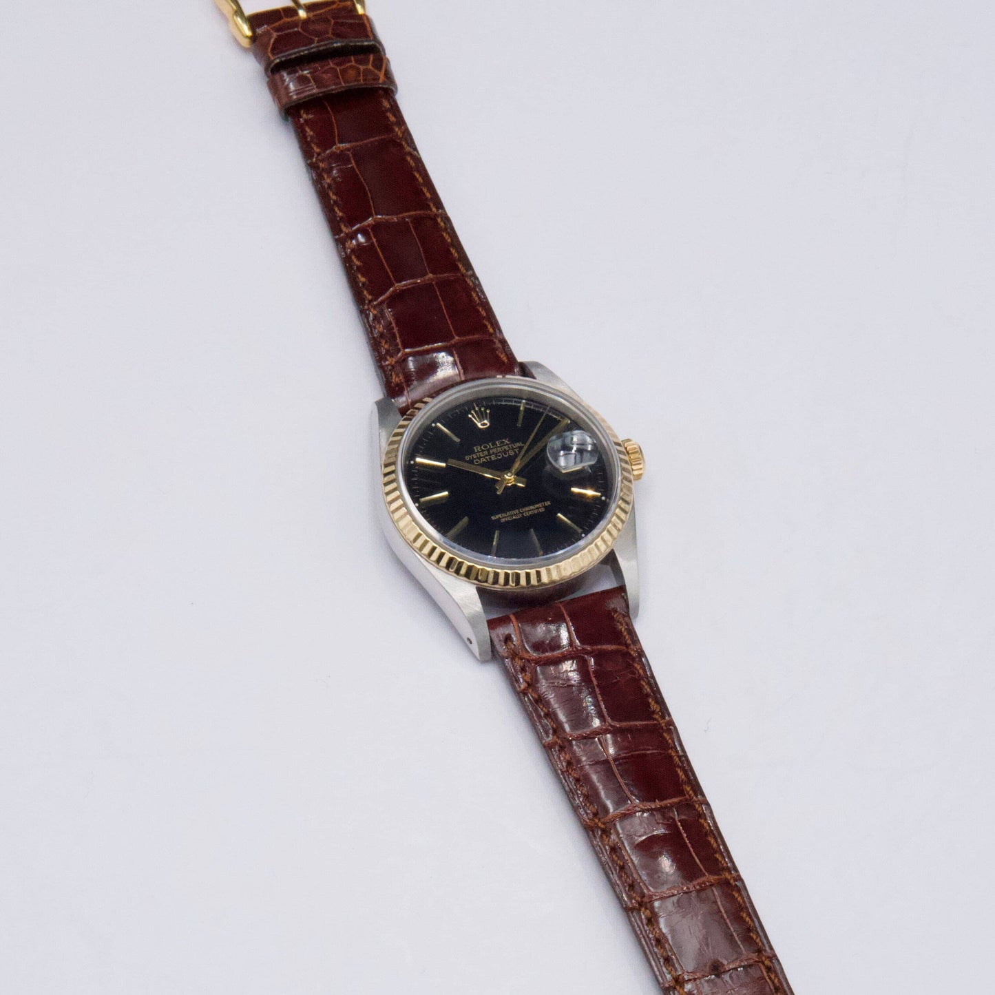 Rolex Datejust 16233 Black Dial Mens Watch - Watches