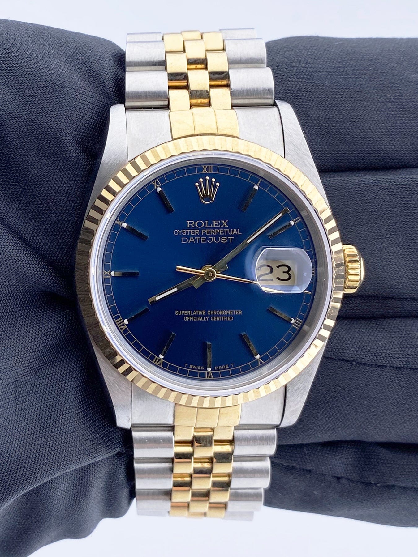 Rolex Datejust 16233 Blue Dial Mens Watch | Phigora