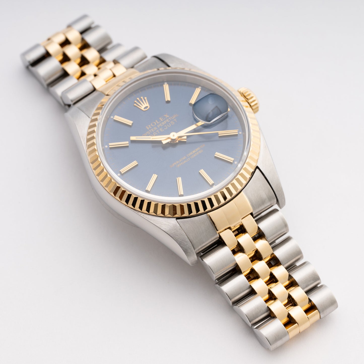 Rolex Datejust 16233 Blue Dial Mens Watch - Watches