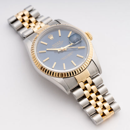 Rolex Datejust 16233 Blue Dial Mens Watch - Watches