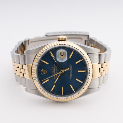Rolex Datejust 16233 Blue Dial Mens Watch - Watches