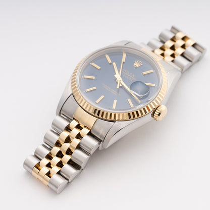 Rolex Datejust 16233 Blue Dial Mens Watch - Watches