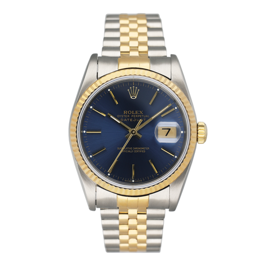 Rolex Datejust 16233 Blue Dial Mens Watch - Watches