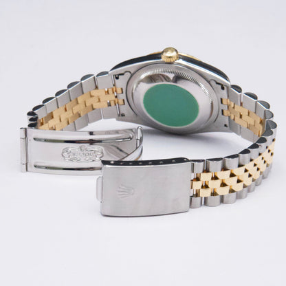 Rolex Datejust 16233 Champagne Dial Mens Watch Box Papers - Watches