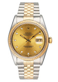 Rolex Datejust 16233 Diamond Dial Mens Watch - Watches