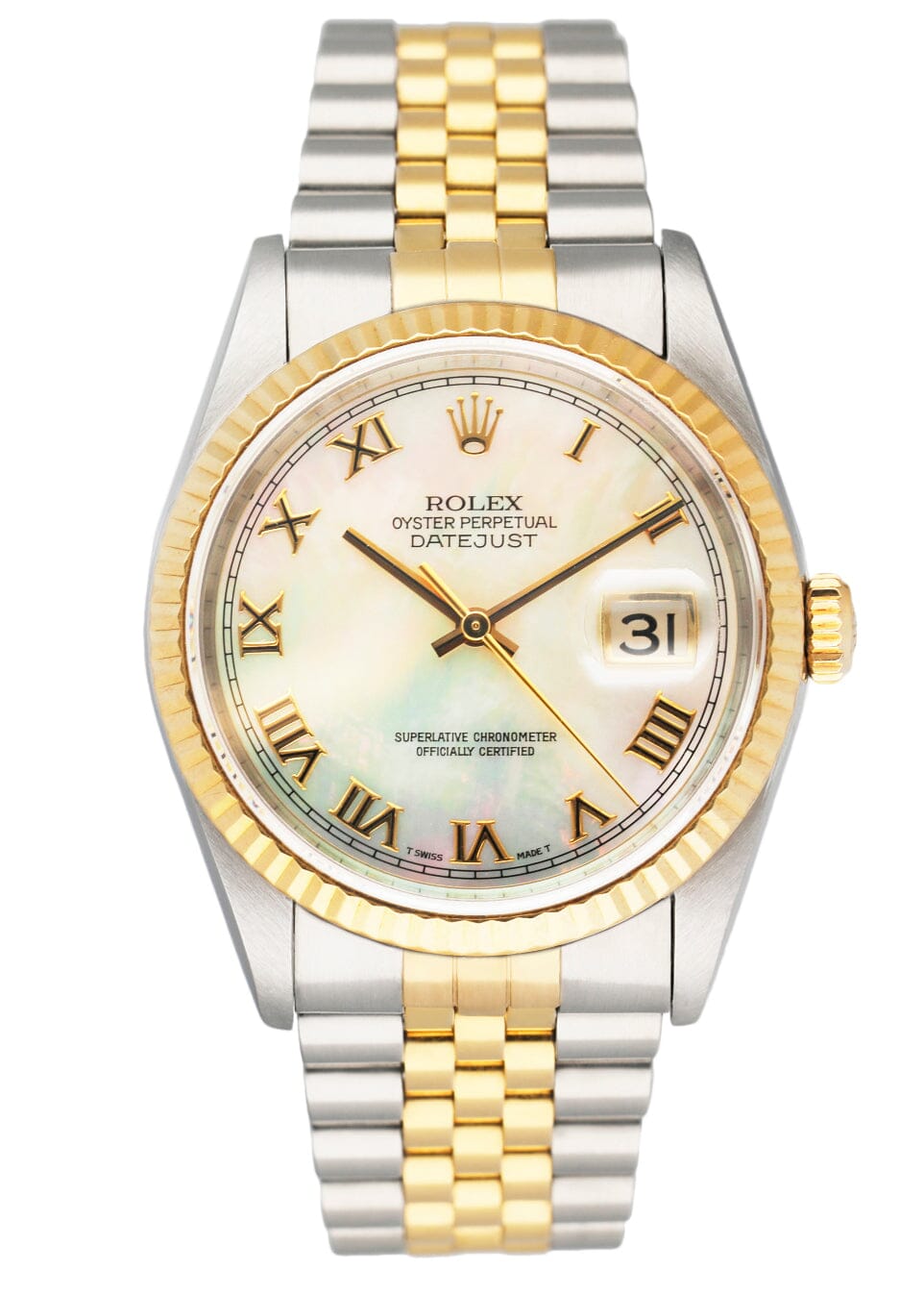Rolex Datejust 16233 Mother Of Pearl Dial Mens Watch - Wristwatch