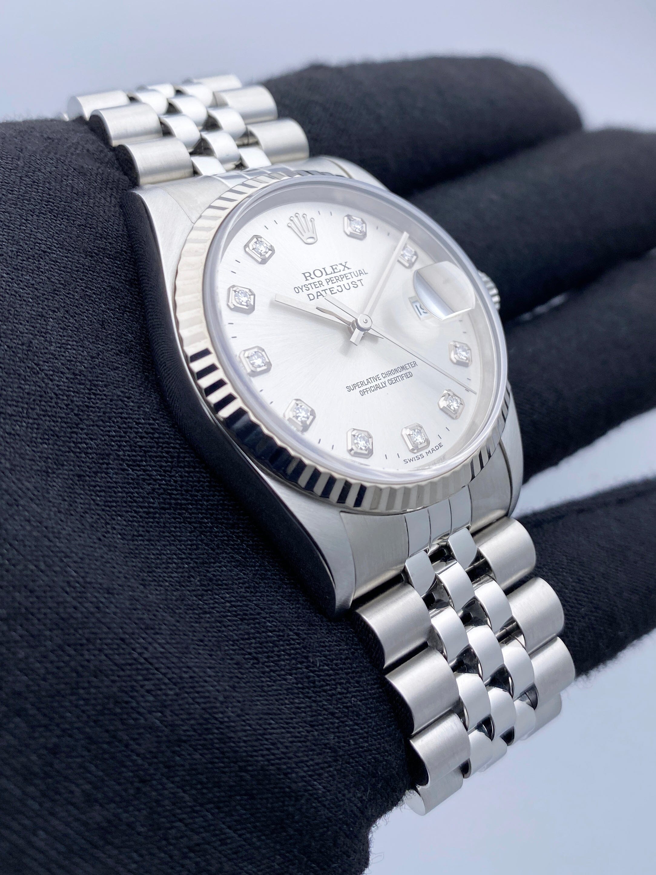 Rolex Datejust 16234 Diamond Dial Mens Watch | Phigora