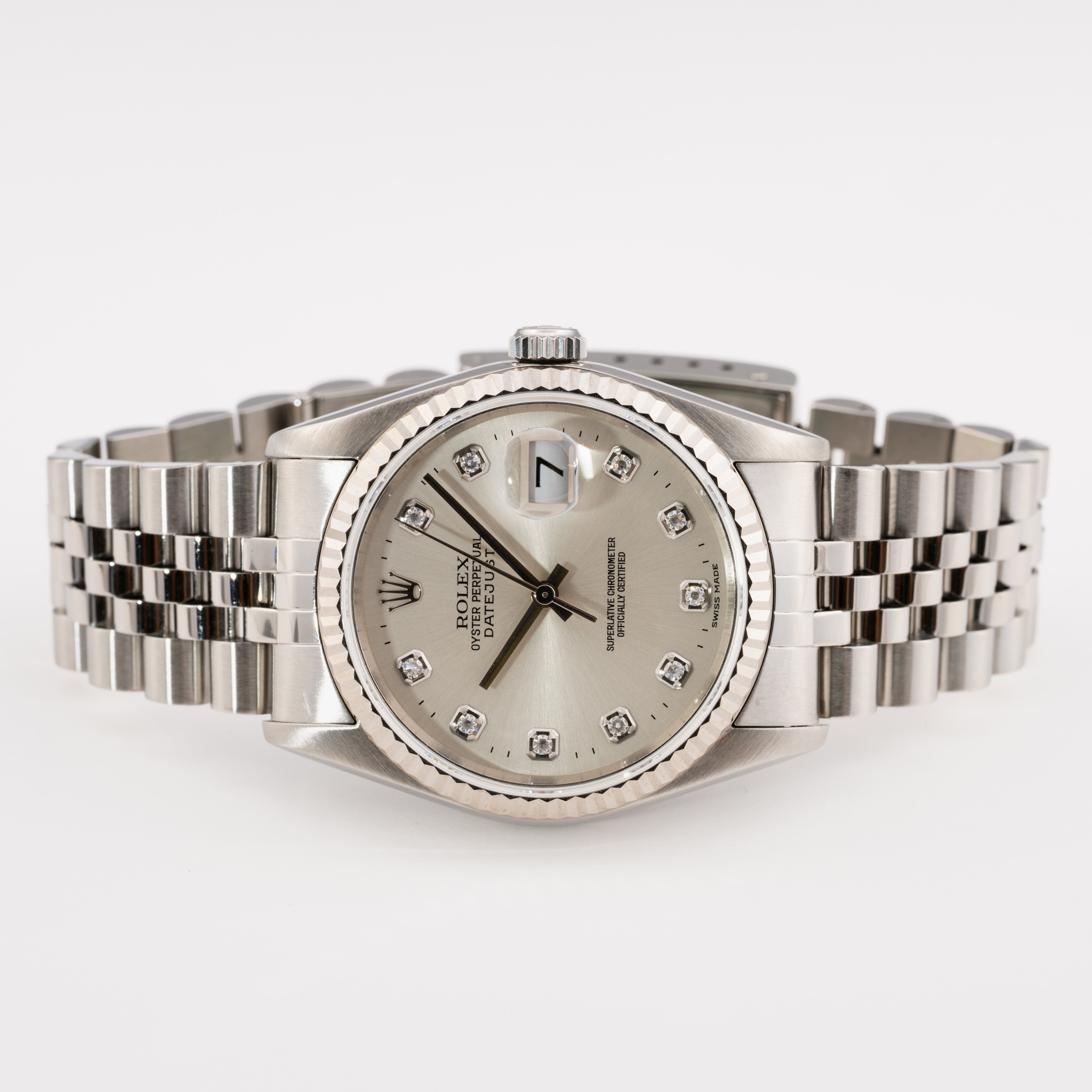 Rolex Datejust 16234 Diamond Dial Mens Watch | Phigora