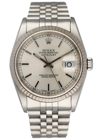 Rolex Datejust 16234 Silver Dial Mens Watch - Watches