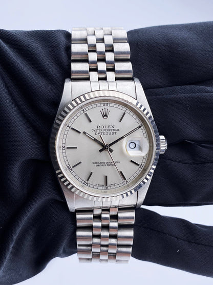 Rolex Datejust 16234 Silver Dial Mens Watch - Watches