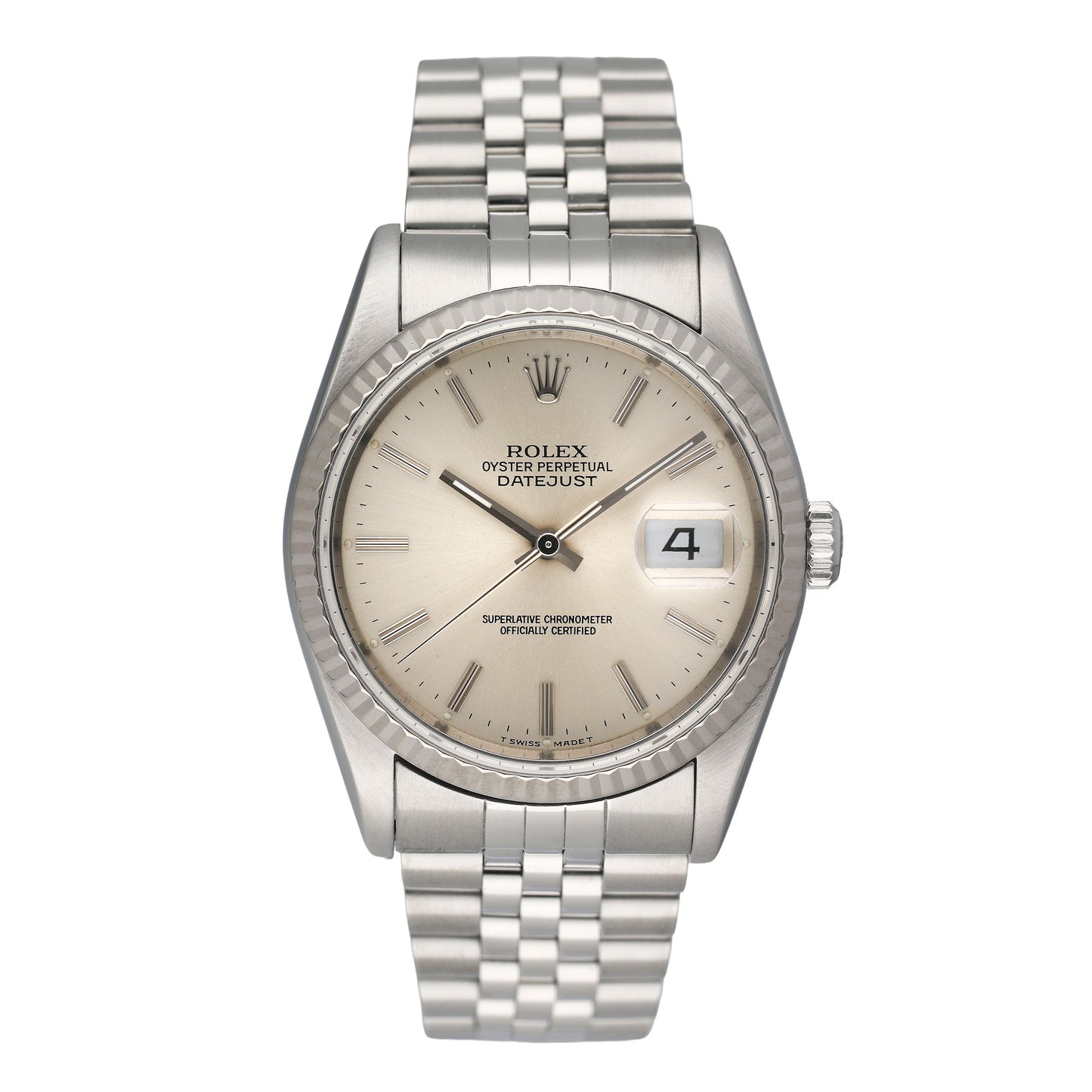 Rolex Datejust 16234 Silver Dial Mens Watch - Watches