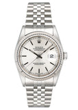 Rolex Datejust 16234 Silver Dial Mens Watch Box Papers - Watches