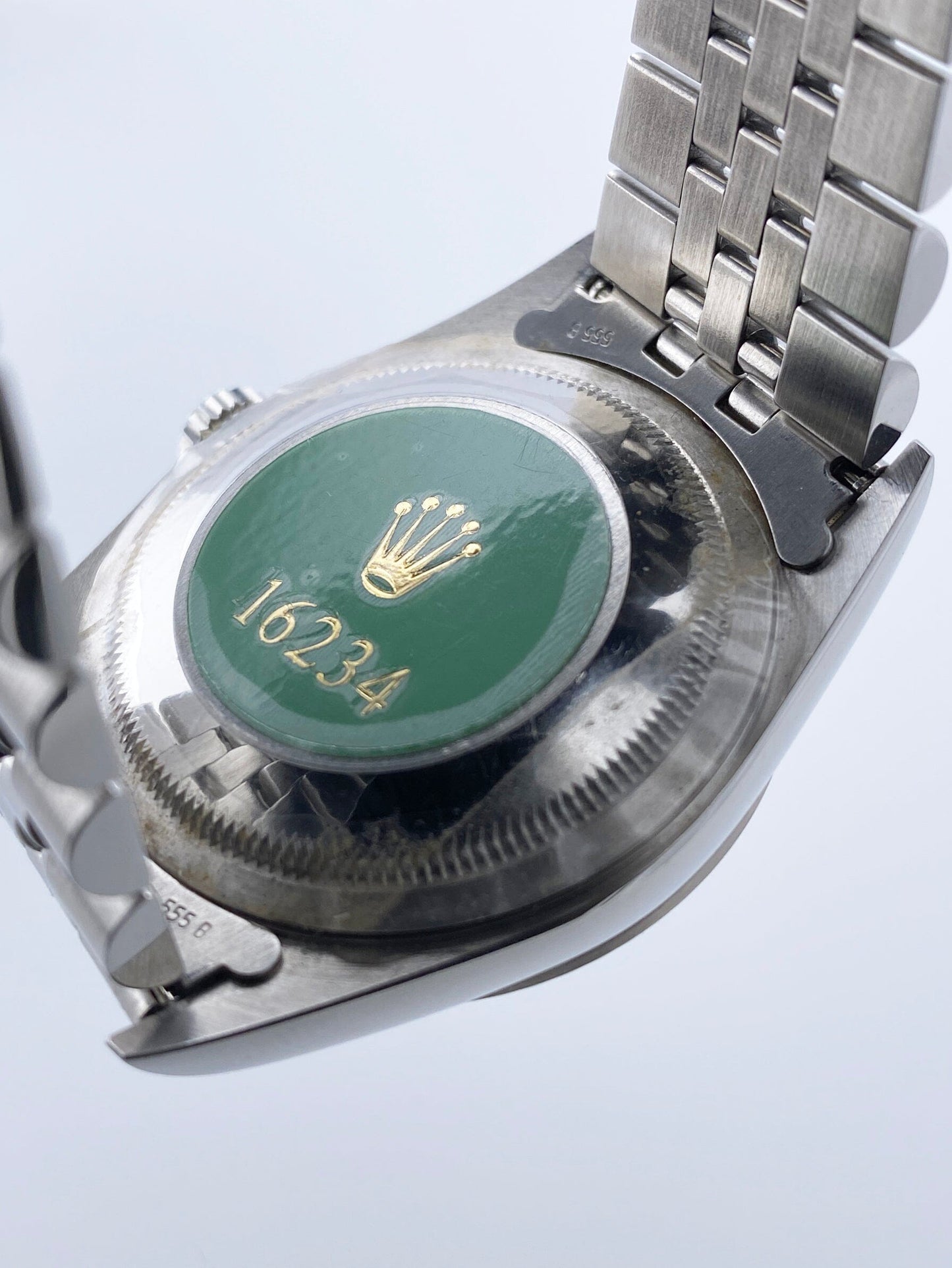 Rolex Datejust 16234 Silver Linen Dial Mens Watch Box Papers - Watches