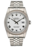 Rolex Datejust 16234 White Dial Mens Watch - Virtual