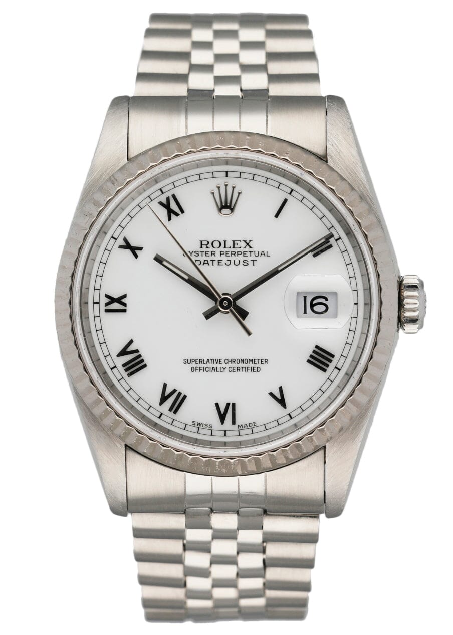 Rolex Datejust 16234 White Dial Mens Watch - Virtual