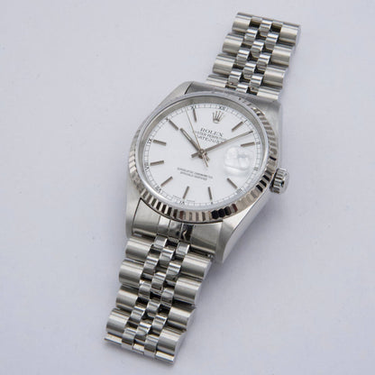 Rolex Datejust 16234 White Dial Mens Watch - Watches