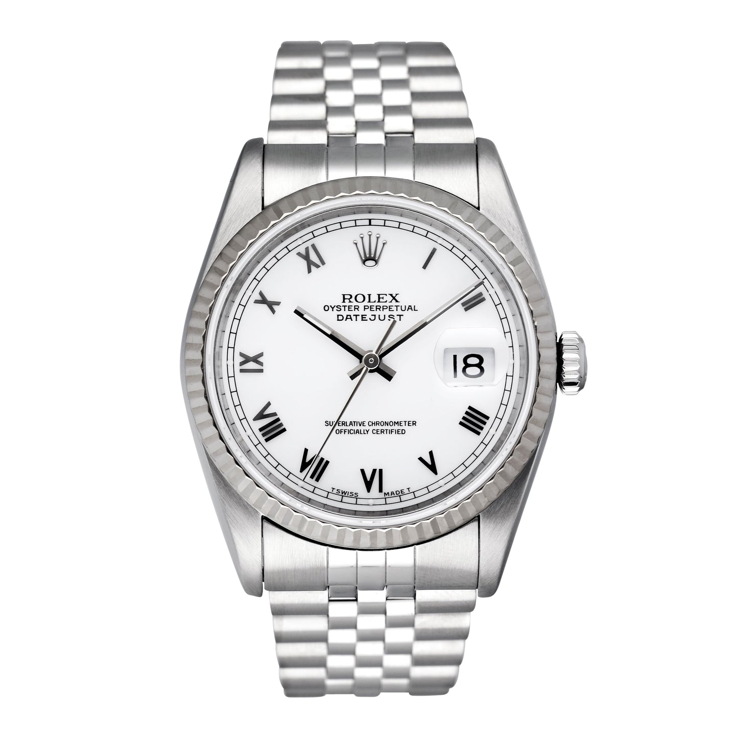 Rolex Datejust 16234 White Dial Mens Watch