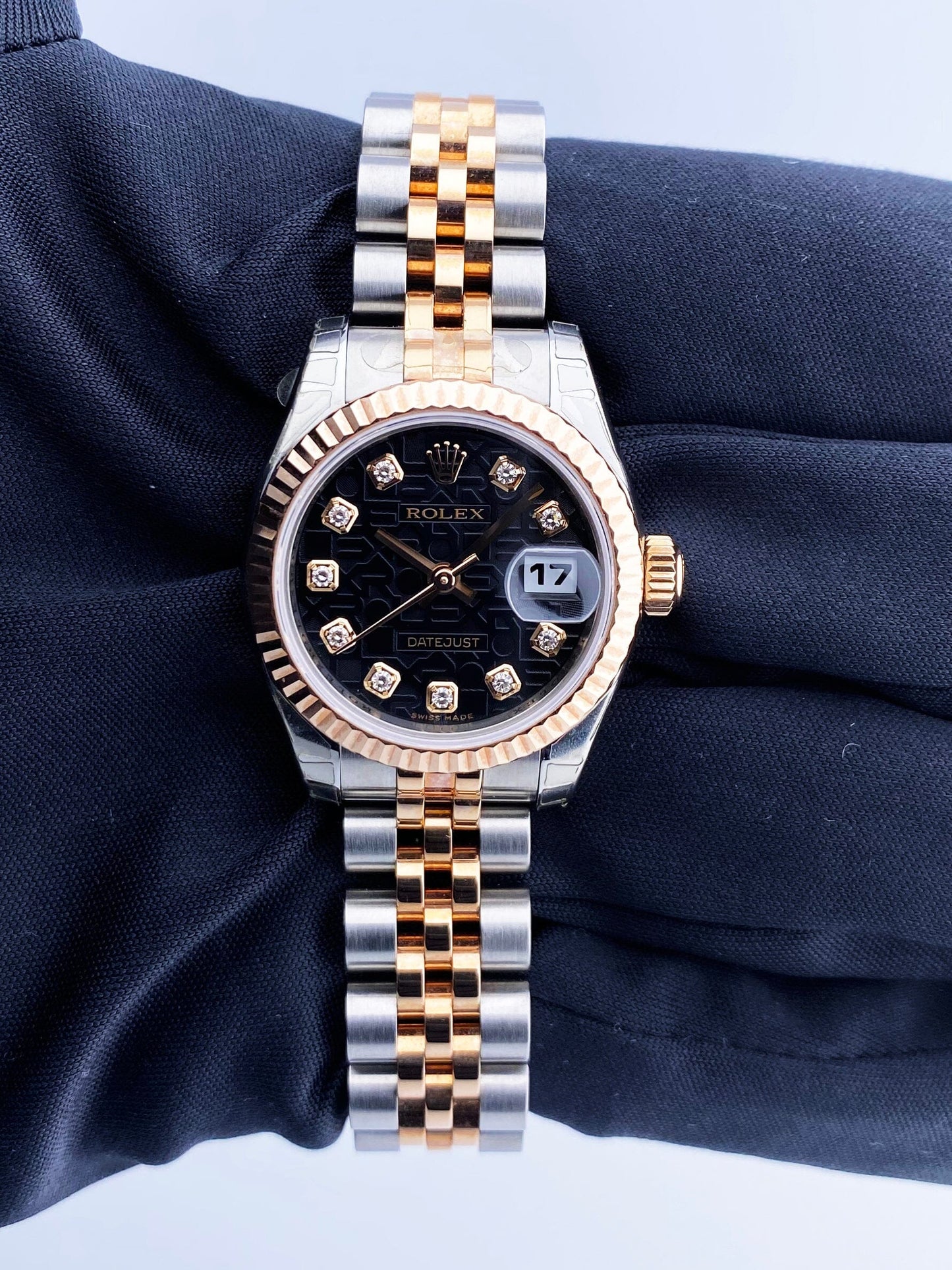 Rolex Datejust 179171 Anniversary Diamond Dial Ladies Watch Box Papers - Wristwatch