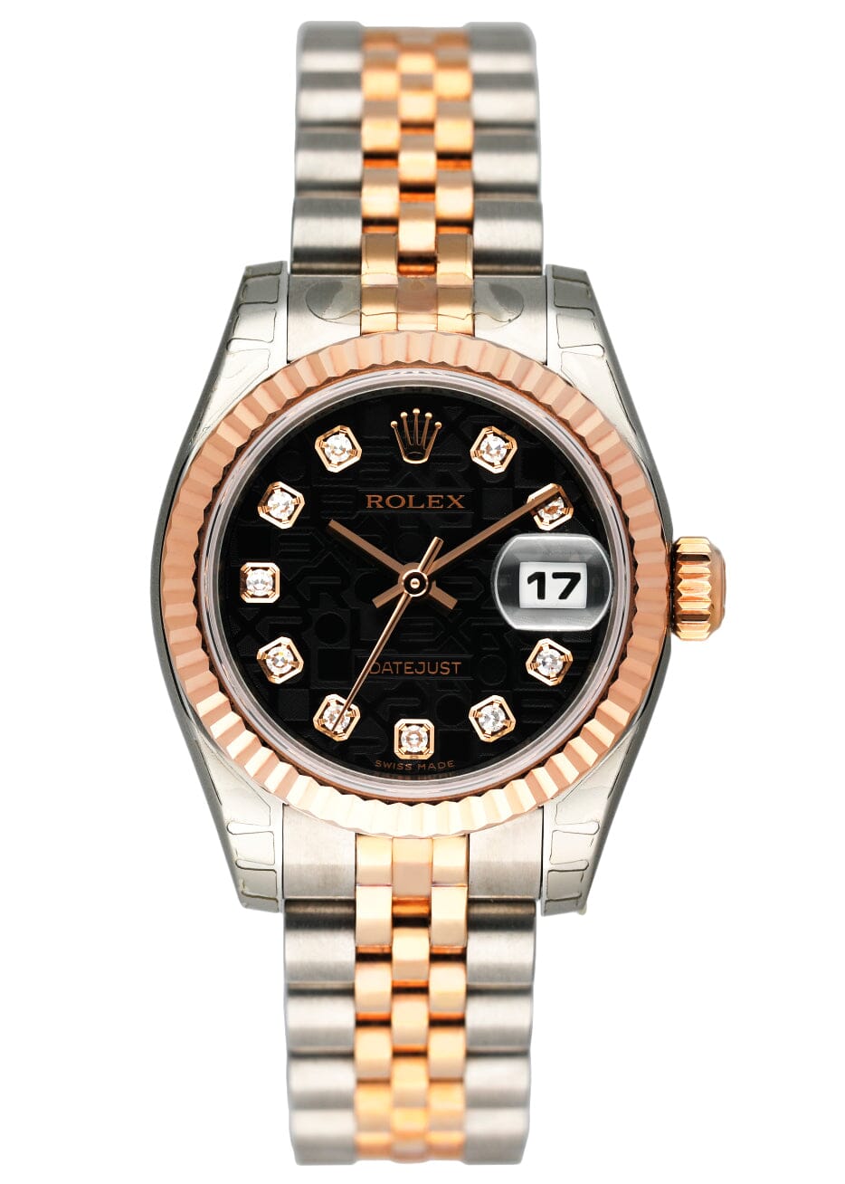 Rolex Datejust 179171 Anniversary Diamond Dial Ladies Watch Box Papers - Wristwatch