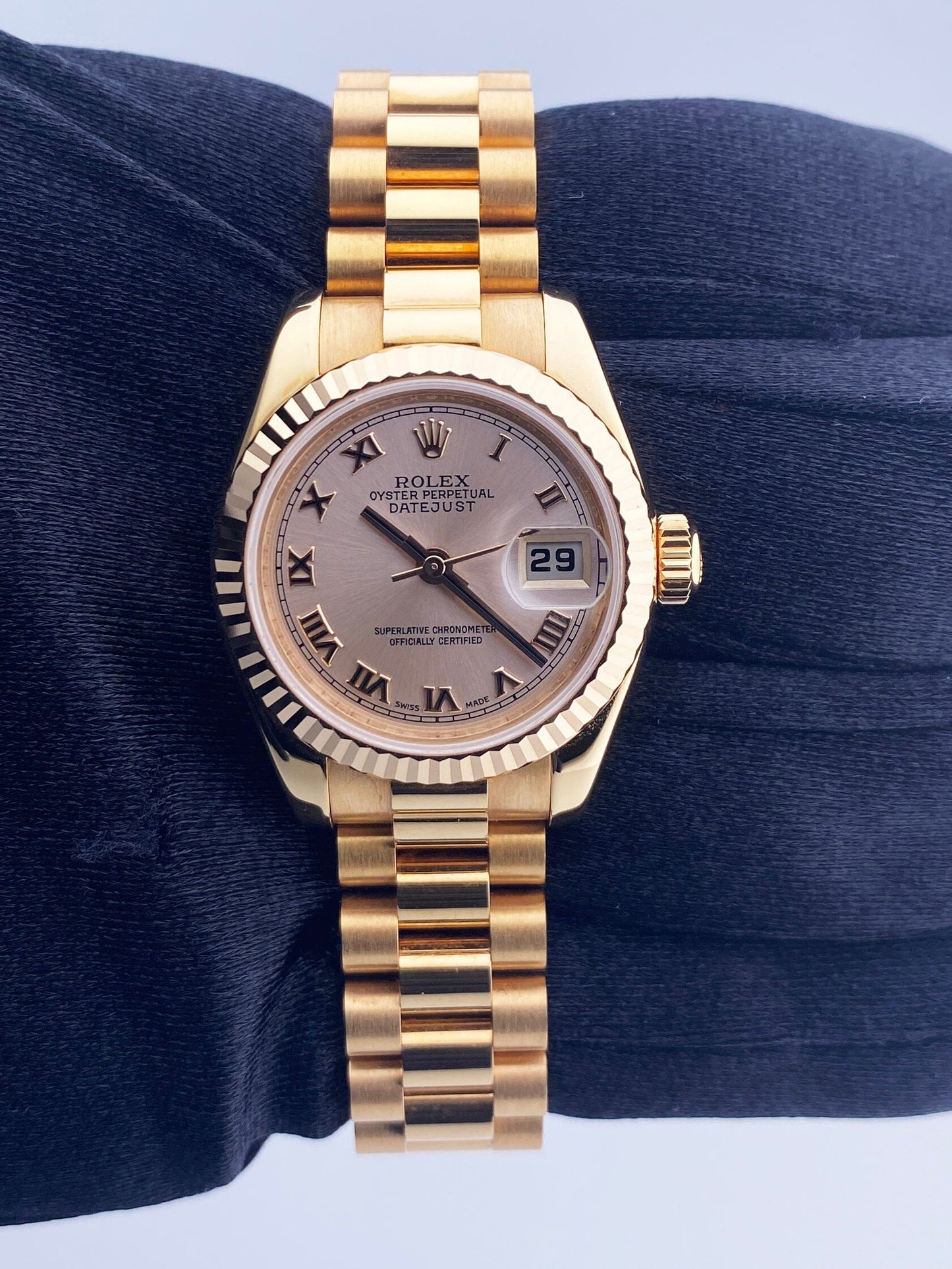 Rolex Datejust 179175 18K Rose Gold Ladies Watch Box Papers - Virtual