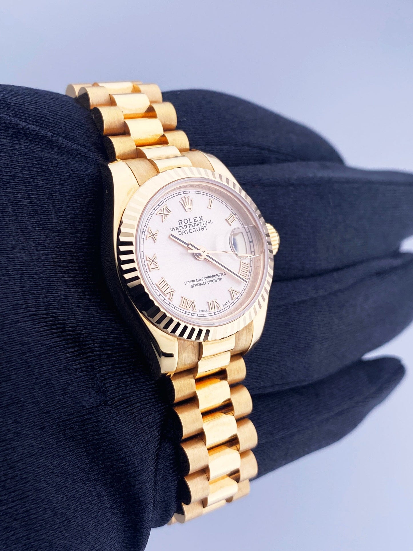 Rolex Datejust 179175 18K Rose Gold Ladies Watch Box Papers - Virtual