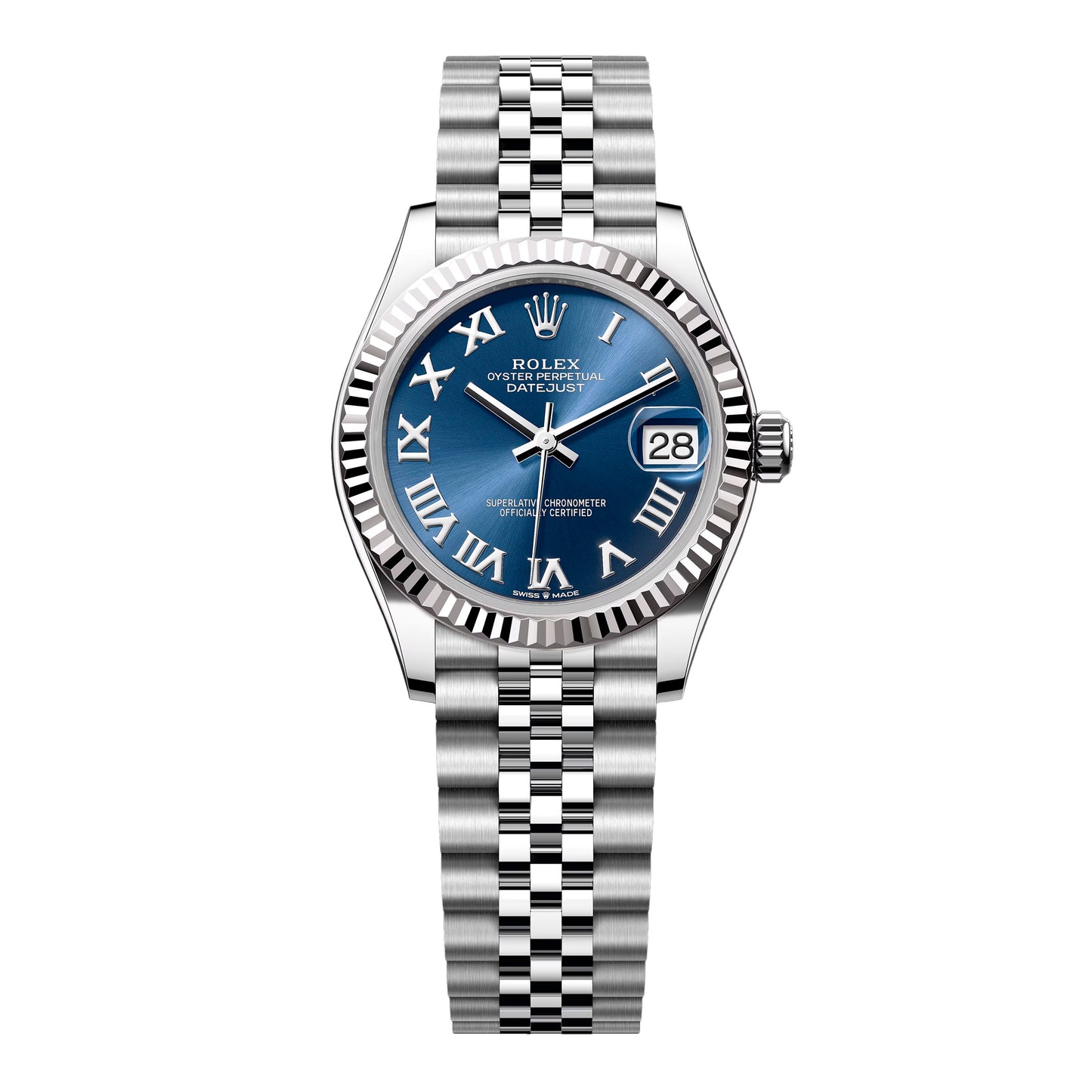 Rolex Datejust 278274 Roman Blue Dial Ladies Watch Box Papers