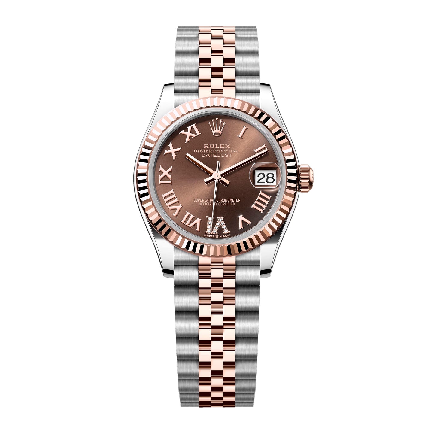 Rolex Datejust 31 278271 Diamond Choclate Dial Ladies Watch Box Papers