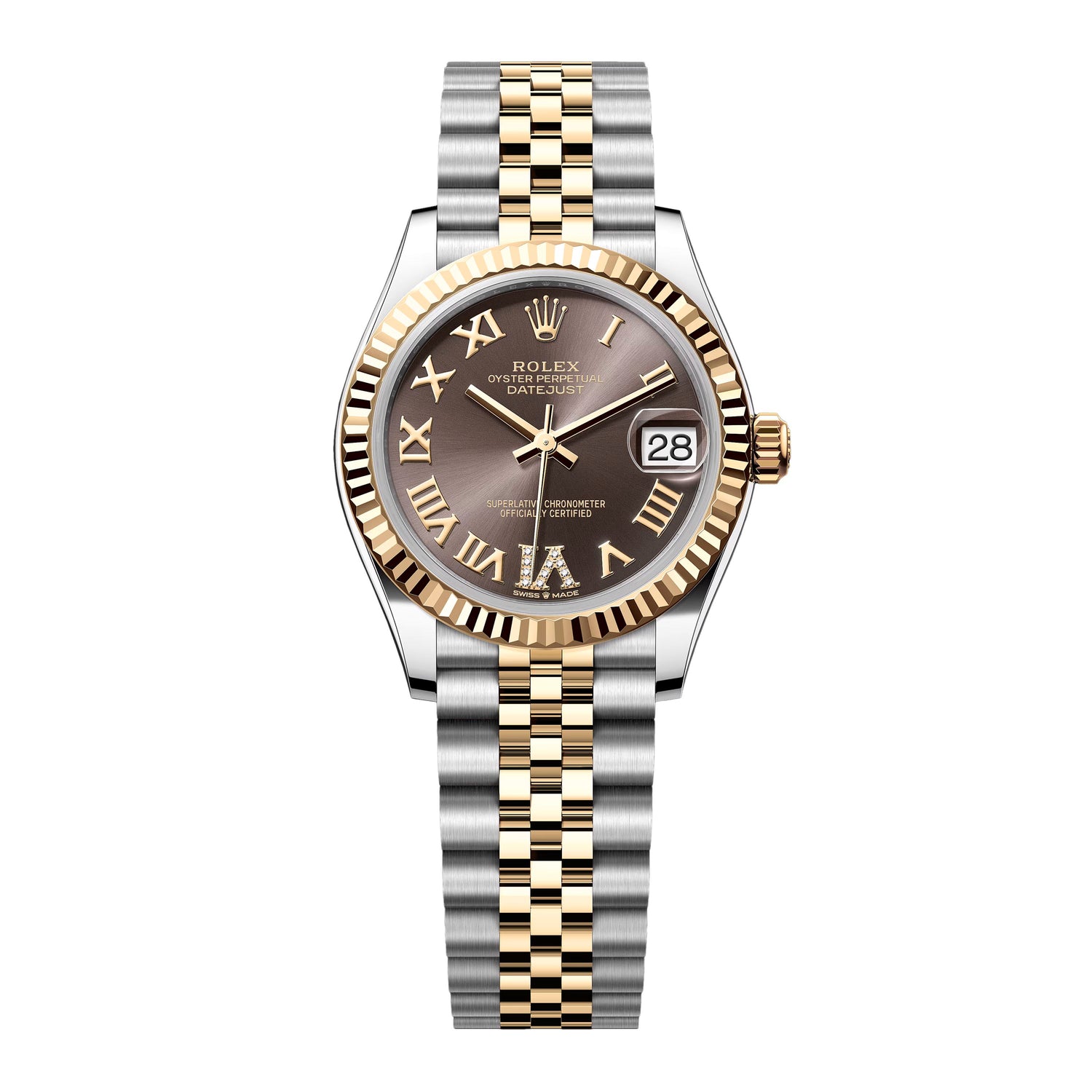 Rolex Datejust 31 278273 Diamond Grey Dial Ladies Watch Box Papers - Watches