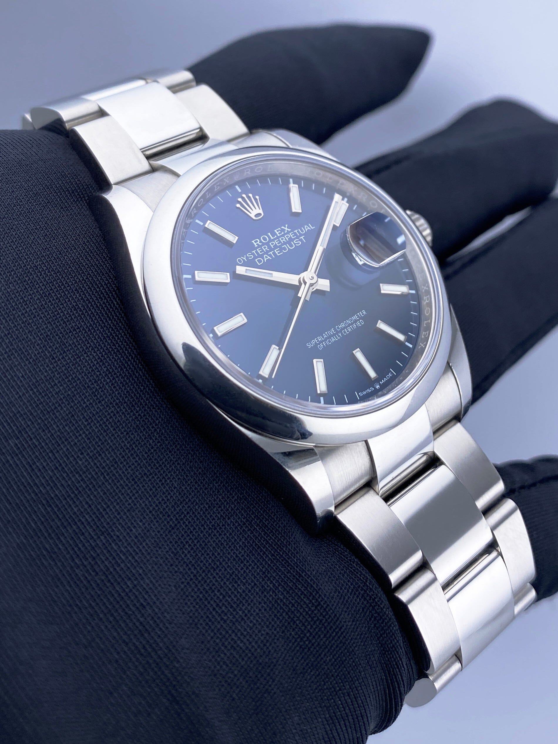Rolex Datejust 36 126200 Blue Dial Steel Mens Watch Box – Phigora