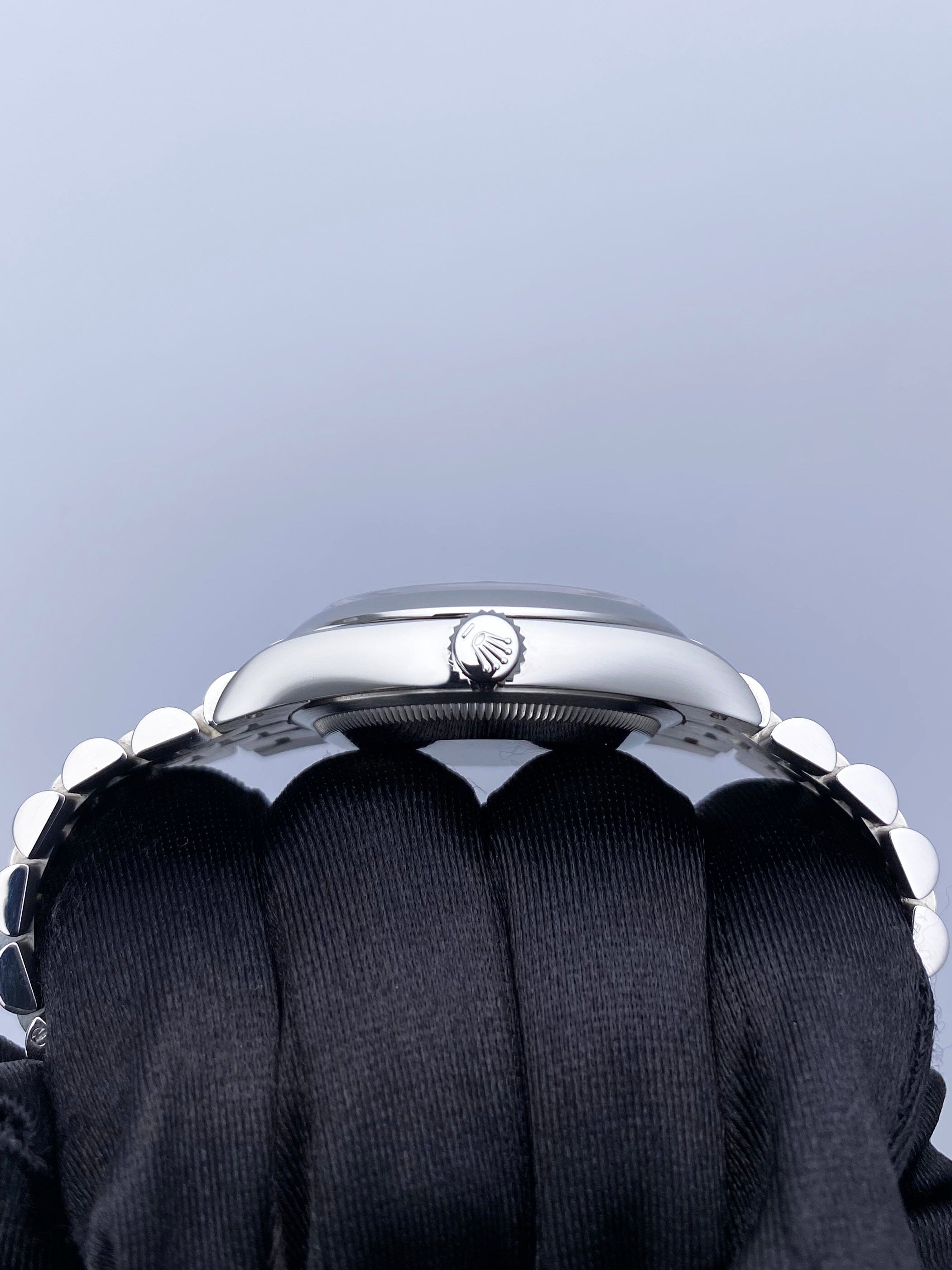 Rolex Datejust 36 126200 Palm Dial Steel Mens Watch Box Papers