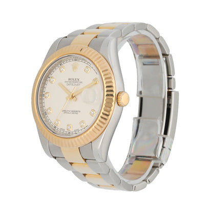 Rolex Datejust 41 116333 Stainless Steel & 18K Yellow Gold Mens Watch Box Papers - Virtual