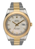 Rolex Datejust 41 116333 Stainless Steel & 18K Yellow Gold Mens Watch Box Papers - Virtual