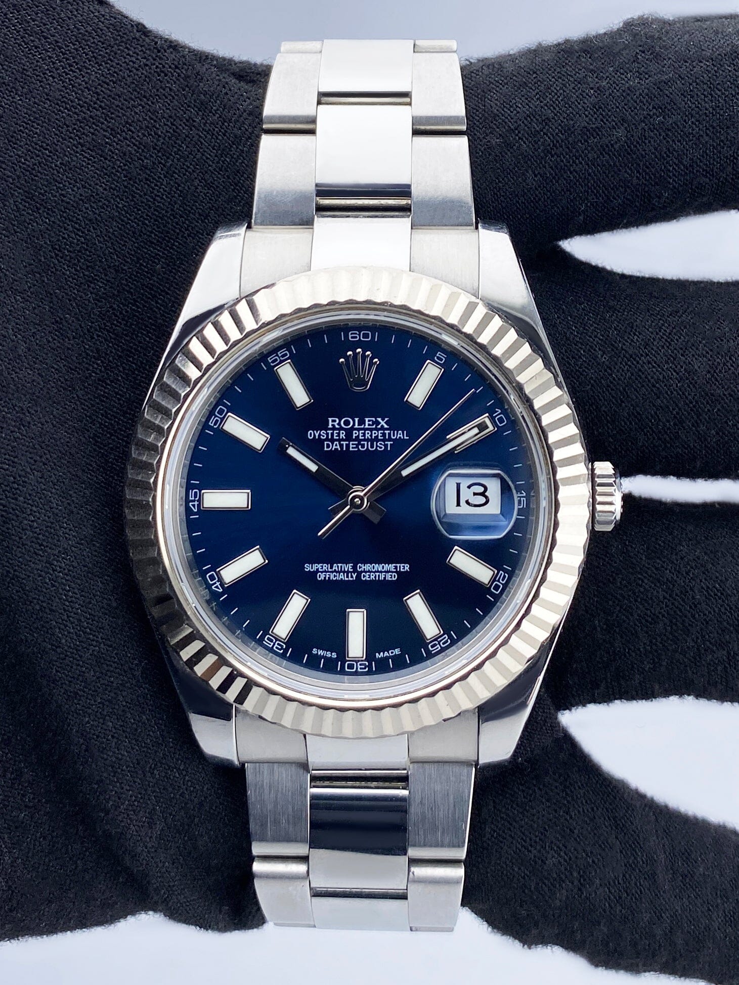 Rolex Datejust II 116334 Blue Dial Mens Watch Box Papers – Phigora