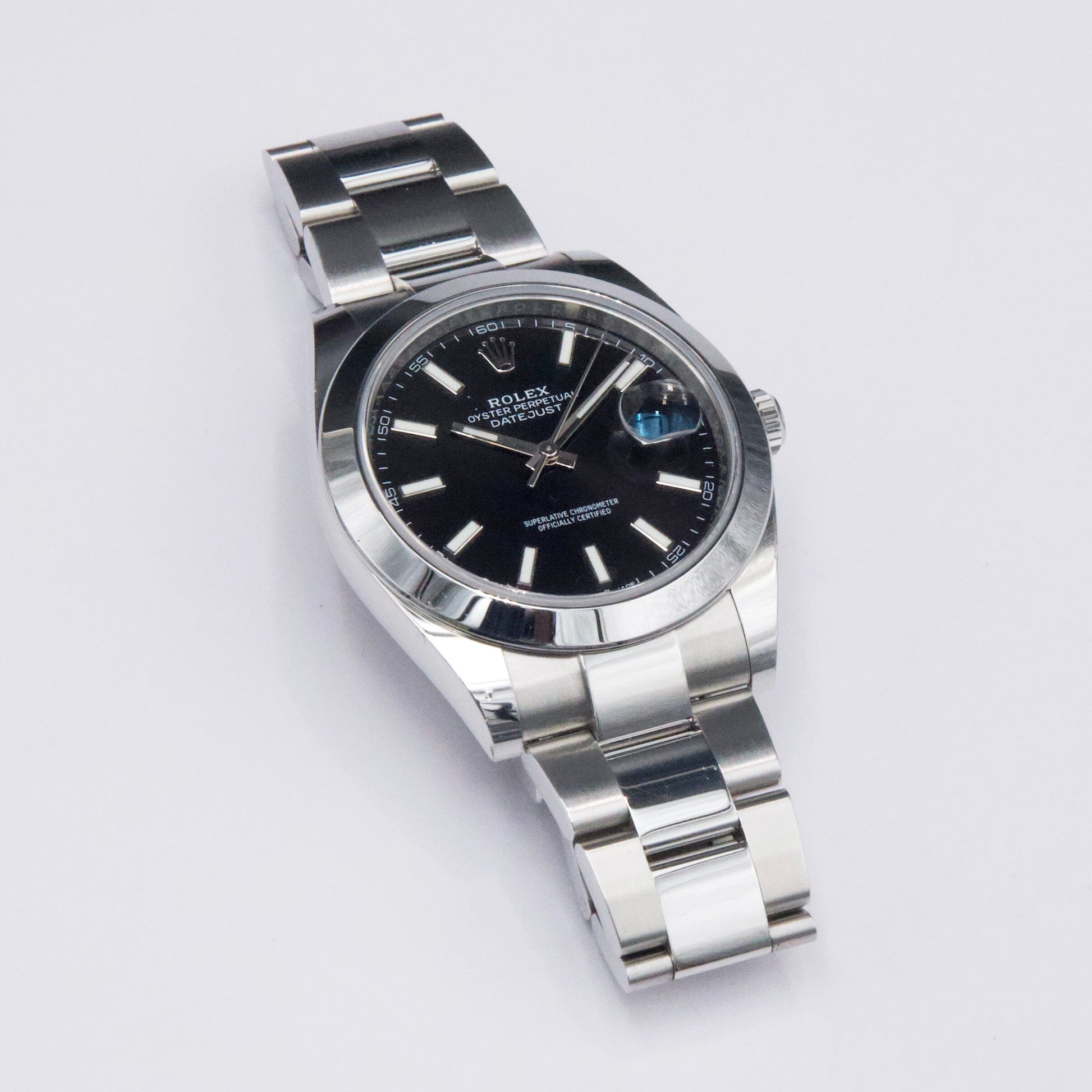 Rolex Datejust 41 126300 Black Dial Steel Mens Watch Box Papers - Virtual